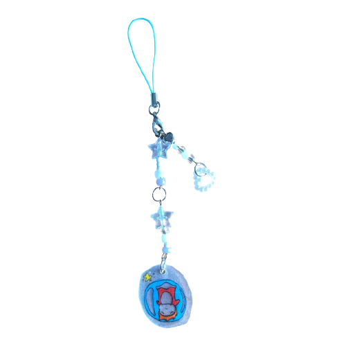 hand drawn ponyo phone charm accessory