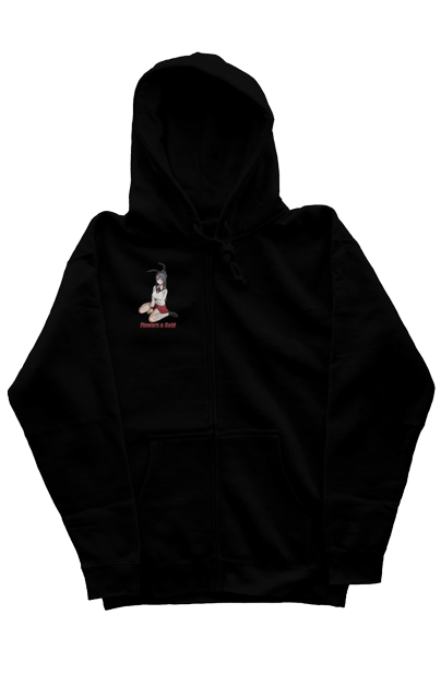 bunny girl zip hoodie