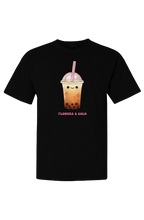 Boba Tea Shirt - Flowers&Gold