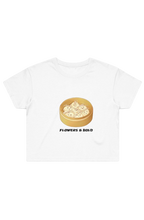 Dumpling party Crop Tee - Flowers&Gold