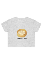 Dumpling party Crop Tee - Flowers&Gold