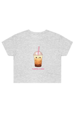 Bubble tea Crop Tee - Flowers&Gold