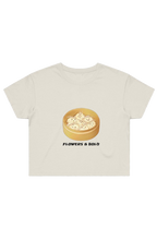 Dumpling party Crop Tee - Flowers&Gold