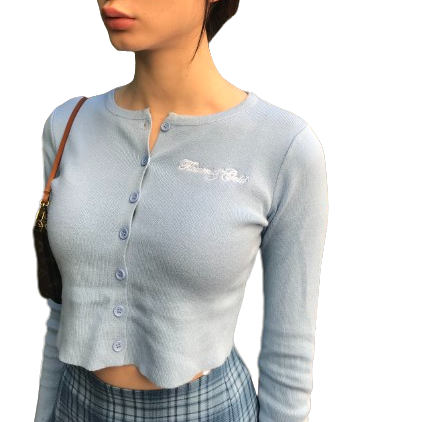 Sky Blue Cardigan - Flowers&Gold