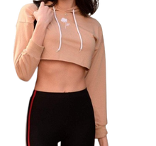 Rose Crop Hoodie - Flowers&Gold